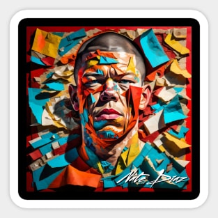 Nate Diaz // Paper Art Sticker